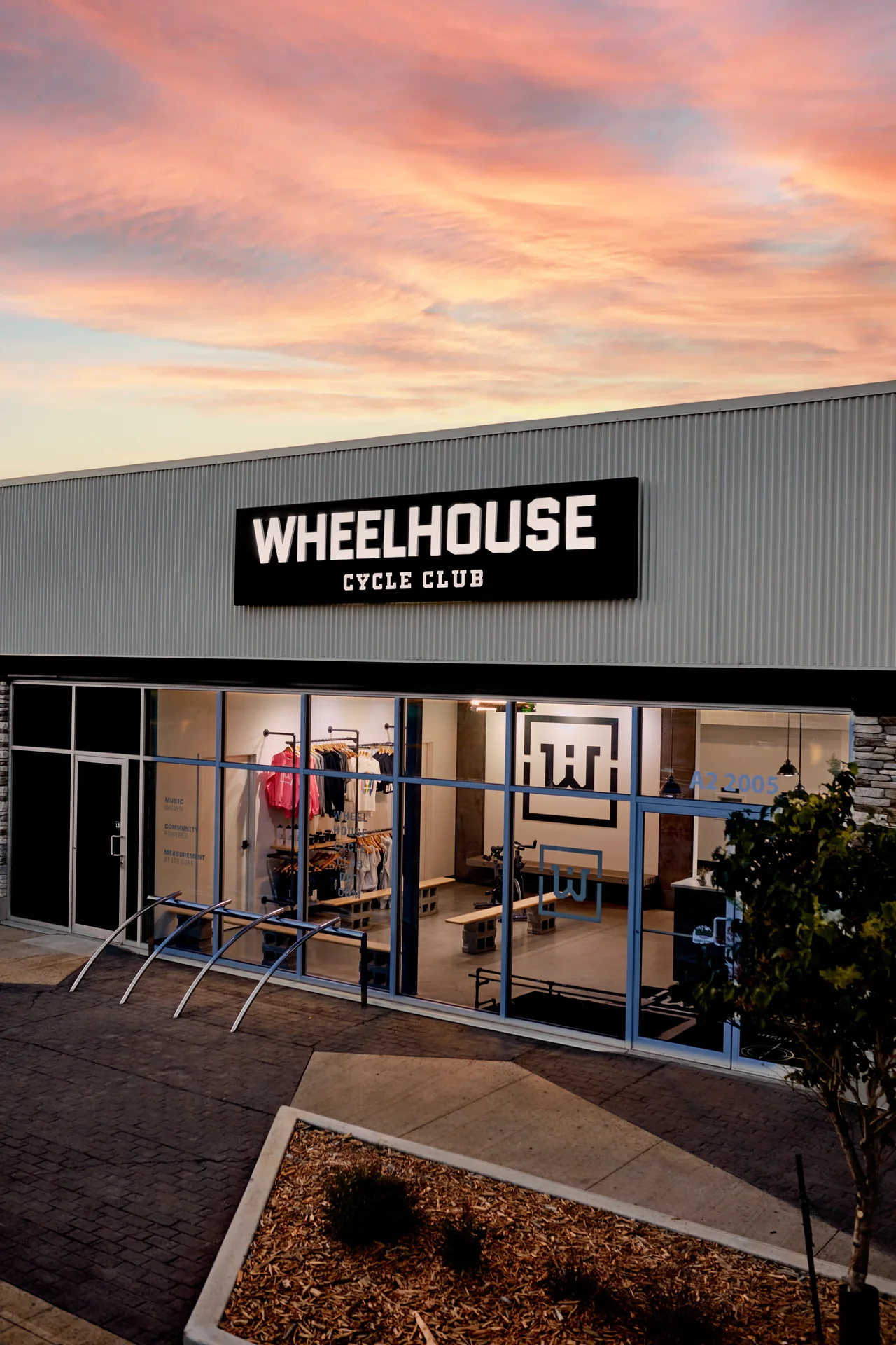 The Wheelhouse entrance and Unit A2 beneath the studio sign